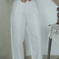 DITI Beige Linen Trousers
