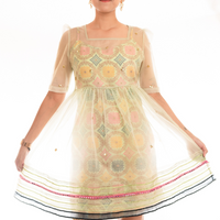 ILA Pistachio Green Benarasi Dress