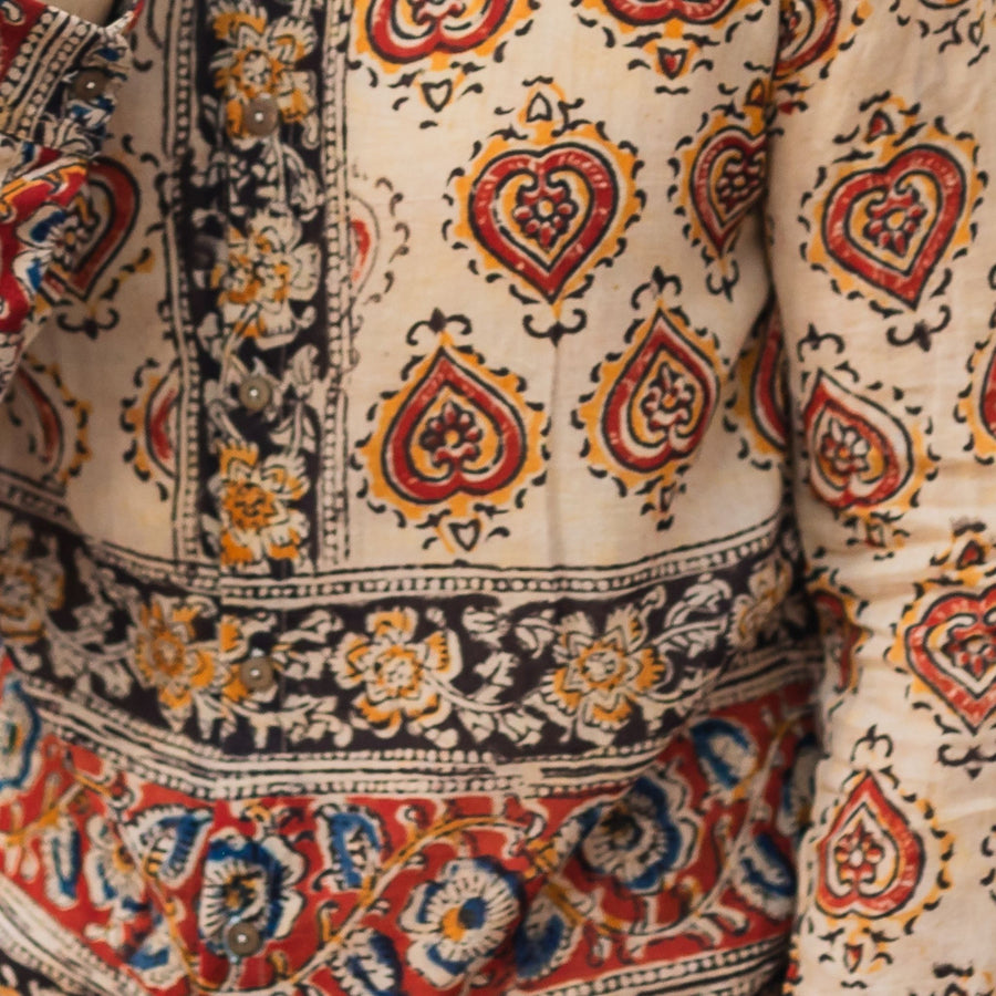 AYAAN Men's Kalamkari Shirt