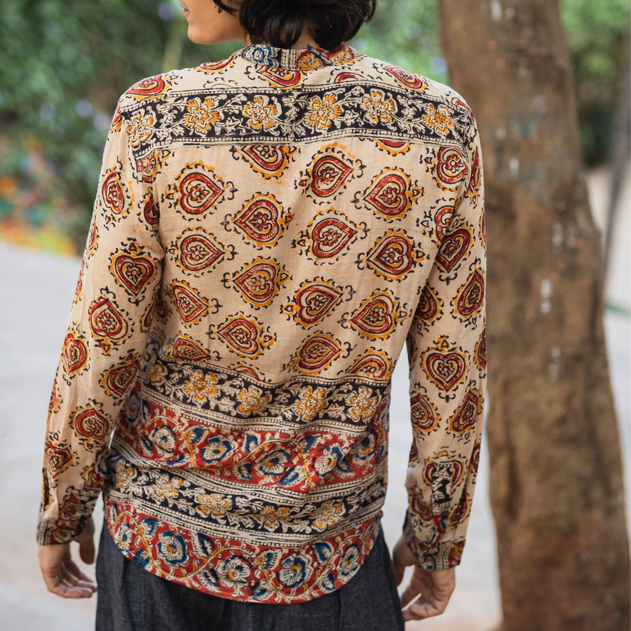 AYAAN Men's Kalamkari Shirt