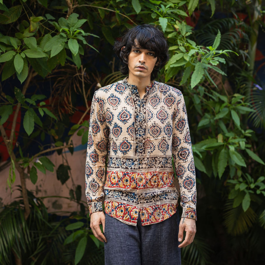 ARNAV Men's Kalamkari Shirt