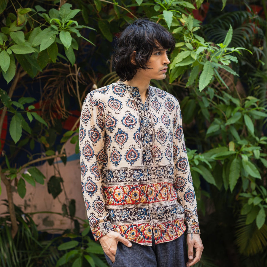 ARNAV Men's Kalamkari Shirt