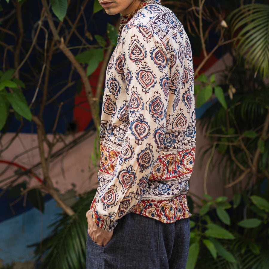 ARNAV Men's Kalamkari Shirt