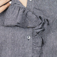 AURELIA Black Handloom Cotton Top