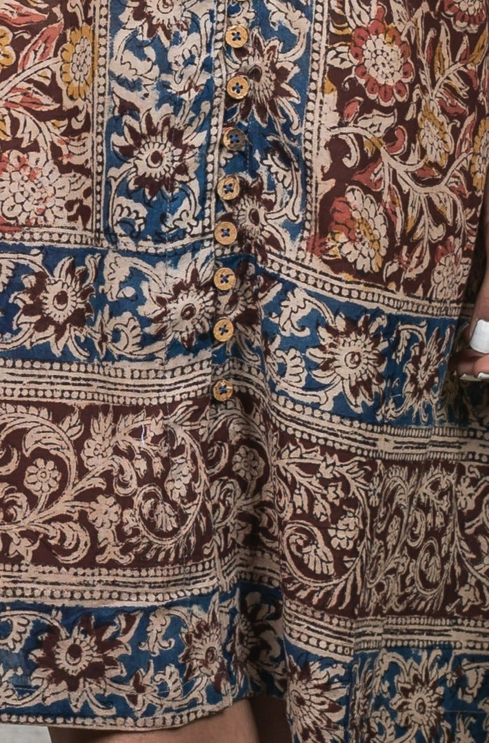 RUBY Red Kalamkari Dress