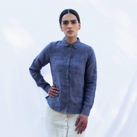 NITYA Mauve Linen Shirt