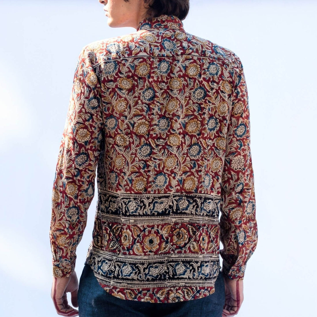 AMOGH Red Kalamkari Shirt