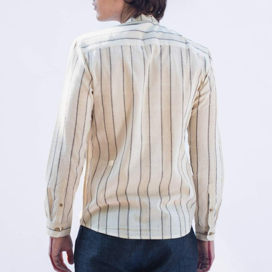 ANAY White Stripe Kala Cotton Shirt